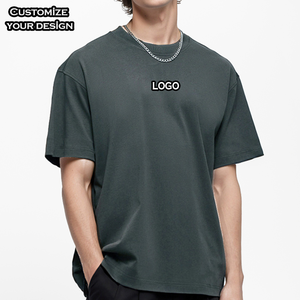 T-shirt décontracté surdimensionné pour homme en coton 100% de haute qualité, manches courtes, vente en gros, broderie et impression de logo personnalisés - Product Image 2