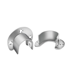 ZuoGang Hardware Open Flange Stainless Steel Pipe <b>Clamp</b> Round Tube Clothes Rod Bracket Furniture Hardware Accessory - Product Image 4