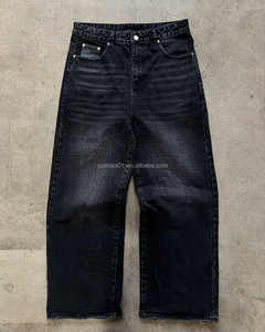 Conjunto vaquero de dos piezas personalizado lavado ácido con cremallera conjunto de chaqueta y pantalones vaqueros conjunto de 2 piezas de estilo japonés en bruto Selvedge Jeans trajes para hombres - Product Image 4