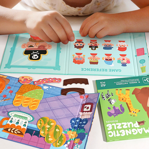 Jeux de voyage en voiture et en avion pour enfants, puzzles magnétiques à thèmes multiples, cadeau d'anniversaire amusant pour garçons et filles - Product Image 1