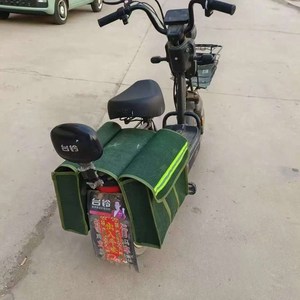 Sacoche de moto et de vélo personnalisée, étanche, avec crochets réglables, bande réfléchissante, pour porte-bagages double - Product Image 3