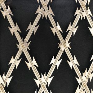 Fil barbelé rasoir concertina galvanisé, fil de clôture anti-escalade, grillage rasoir croisé, clôture personnalisée - Product Image 1