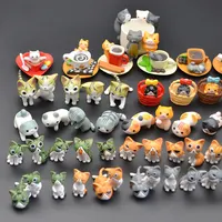 Trending Producten 2022 Nieuw Groothandel Kinderen Speelgoed Figuur Dieren Kleine Hars Miniatuur Bulk Beeldjes Katten