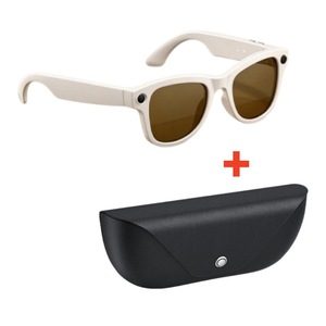 M02 Smart Ai <b>Glasses</b> 13Mp Camera Bluetooth Music Player With Leather <b>Case</b> And Charging Cable - Product Image 3
