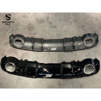 Kit carrosserie pour Audi A4 B9 2017-2019 mise à niveau vers le style RS4 contient pare-chocs avant avec calandre lèvre avant diffuseur arrière
