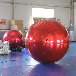 Esfera de Espejo Navideña Inflable de PVC Colorida, Globo Esférico Reflectante, Burbuja Personalizada, Esfera de Espejo Iridiscente de PVC Colorida - Product Image 1
