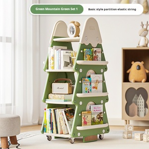 Étagère rotative de Noël pour jouets, organisateur de rangement, armoire en plastique pour enfants, meuble de salon, armoires pour bébés et enfants - Product Image 3