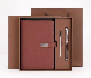 Ensembles de carnets de notes A5 personnalisés de luxe écologiques à couverture rigide pour cadeaux d'affaires - Product Image 4