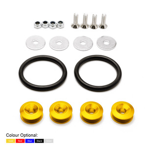 CNSPEED แหวนรองเสริมกันชน สกรู 2 ชั้น สีเหลือง DP006 ชุดซ่อมตัวถังรถยนต์ - Product Image 3