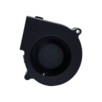 Poweryear DC7530 75x75x30mm 12V 24V ventilateur ventilateur tout-noir ventilateur roulement hydraulique moteur sans balais, débit d'air élevé pour le refroidissement du serveur