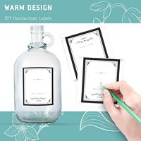 Bouteille distributrice de pompe en verre d'un demi-Gallon, grand pichet de 64 onces avec pompe pour le linge, détergent, savon, adoucisseur de tissu, jus de sirop