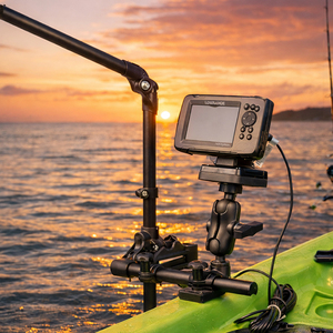 VINmounts Livescope Fish Finder Transducer Mount for Garmin/Lowrance, Compatible with RAM Mounts C Size/1.5'' Double Socket Arm - Product Image 6