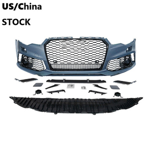 Kit Carrozzeria Paraurti Anteriore Stile RS6 C7.5 per Aggiornamento <span class=keywords><strong>Audi</strong></span> <span class=keywords><strong>A6</strong></span> S6 C7 2012-2015 con Griglia a Nido d'Ape per <span class=keywords><strong>Audi</strong></span> <span class=keywords><strong>A6</strong></span> S6 C7 2012 2013 <span class=keywords><strong>2014</strong></span> 2015 - Product Image 3