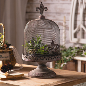 Classico stile europeo di qualità Premium gabbia per uccelli portacandele per la decorazione del giardino di casa fatto a mano - Product Image 6