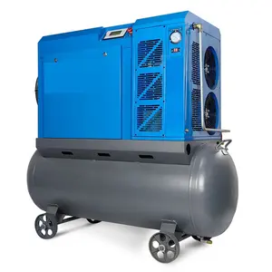 20Hp Four In One Permanent Magnet Frequency Conversion Electric Oil-free Laser Screw Air Compressor