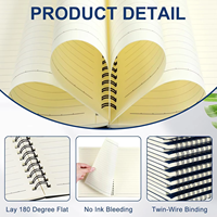 Agenda en spirale personnalisé promotionnel, bloc-notes de planification, cadeau de marque, bloc-notes quotidien, fournitures scolaires et événementielles marketing