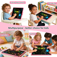 Tablette d'écriture numérique portable en plastique ABS avec écran LCD de 15 pouces, batterie rechargeable, OEM ODM