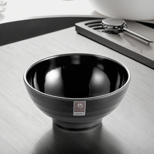 Magic love — bol de riz en mélamine noire, 7.5 ", bols de Restaurant - Product Image 2