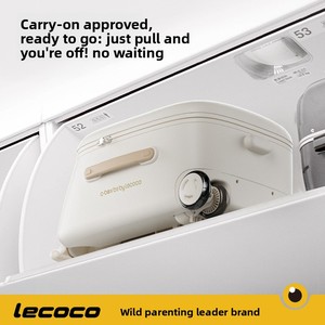 Lecoco Maleta de Viaje Multifuncional PP para Bebés, Caja de Almacenamiento con Ruedas, Capacidad de 20 Pulgadas, Maleta Portátil para Niños - Product Image 3