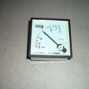 Medidor de factor de potencia Taifa TF 96 380V 5A, indicador de Cos φ para sistemas eléctricos - Product Image 1