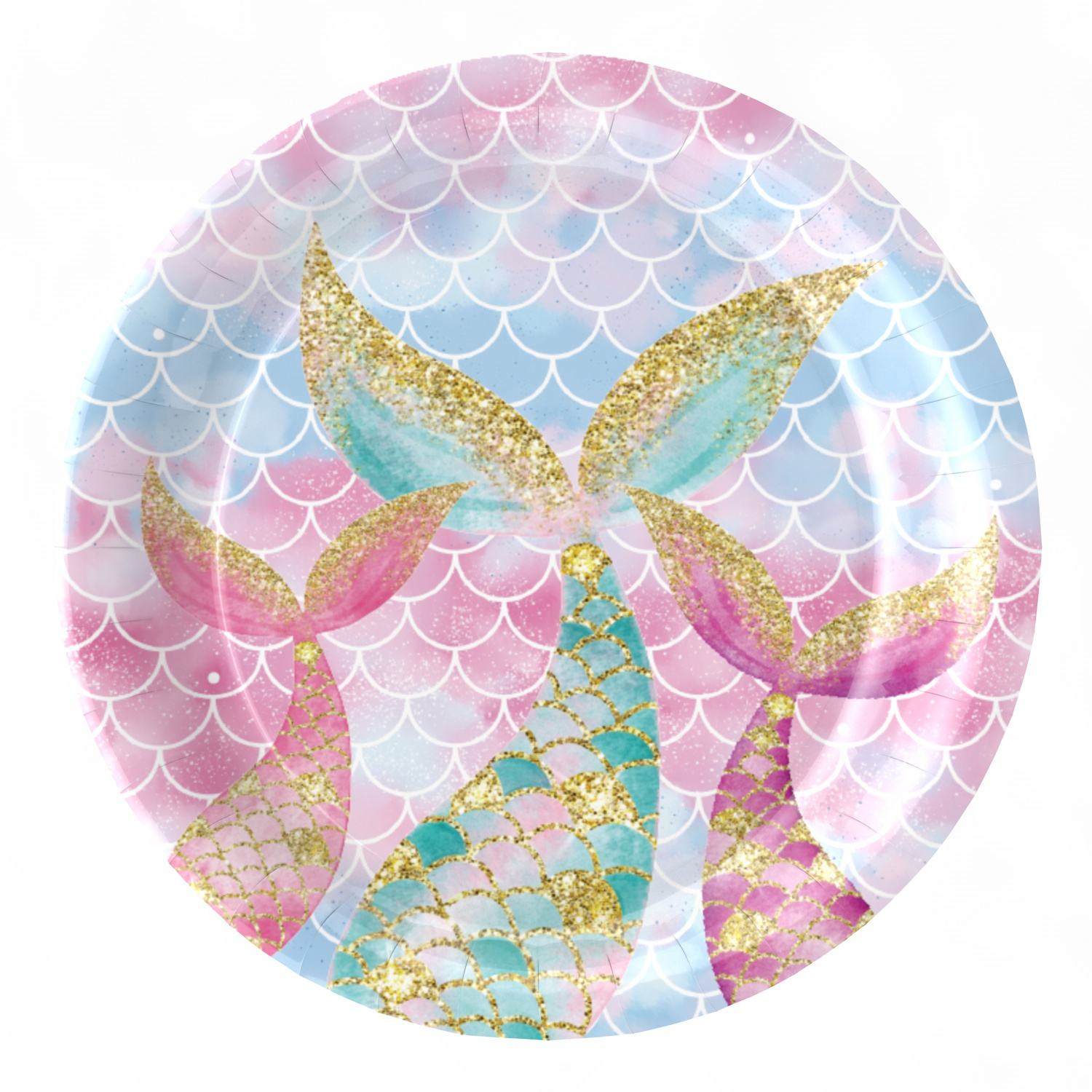 Pink: 9 inch plates*10pcs