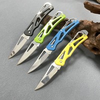CF628R Çok Renkli Anahtarlık Küçük Bıçak Günlük Taşıma Öz Savunma Bıçağı Katlanır Cep Bıçağı İpli Kutu Açacağı