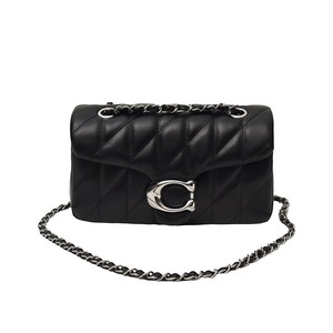 Sac bandoulière rétro en PU véritable pour femme, petit format, avec deux chaînes et fermeture éclair, nouveau modèle <span class=keywords><strong>printemps</strong></span> 2026, populaire auprès des influenceurs - Product Image 1