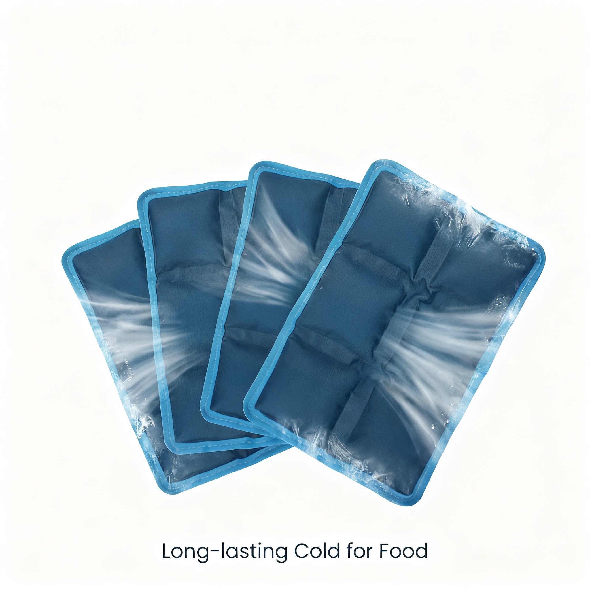 4 Pack Slim Flexible Ice Packs Reusable Water Activated Long Lasting for Lunch Box Picnic School Sports Camping
