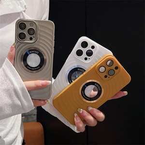 Mới Đến 3D Mô Hình Sóng Từ Tính Sạc Logo Lỗ PC Chống Sốc Với Ống Kính Phim Bảo Vệ Bìa Đối Với <span class=keywords><strong>iPhone</strong></span> 15 14 13 Promax - Product Image 6