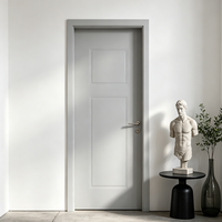 Porte extérieure insonorisée blanche haut de gamme au design moderne pour salon, chambre et hôtel