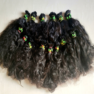Venta al por mayor 100% Extensiones de Cabello Humano Virgen de Templo Indio Natural de Alta Calidad de Onda de Cuerpo Rizado Estilos Rectos DE LA India - Product Image 1