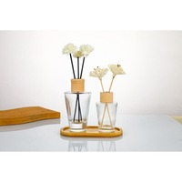 Diffuseurs d'arômes en verre pour voiture et maison, 200 ml et 500 ml, avec bouchon à vis, pour huiles essentielles et bâtonnets diffuseurs