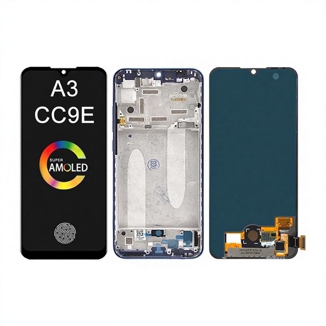 Applicable to for A3/CC9E LCD/OLED Inner and Outer Screen Assembly with Frame and Touch Screen