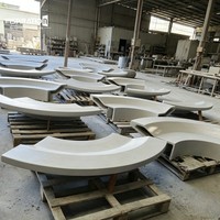 Piscine hexagonale élégante en UHPC pour aménagement paysager de centres de villégiature de luxe et décoration de jardins de villas