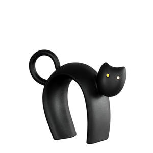 تمثال قطة سيراميكي بتصميم اسكندنافي مجرد، ديكور منزلي صديق للبيئة لطاولة غرفة المعيشة - Product Image 5