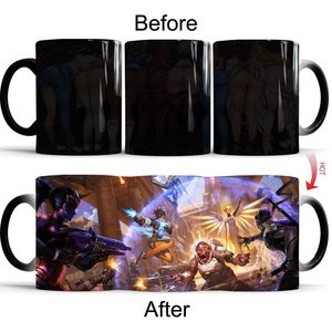 Quà Tặng Tùy Chỉnh Tazas Logo Vui <span class=keywords><strong>3D</strong></span> Màu Sắc Thay Đổi Gốm Cốc In Ấn Phim Hoạt Hình Ảnh <span class=keywords><strong>Overwatch</strong></span> Trò Chơi Thiết bị Ngoại Vi Cốc Cà Phê - Product Image 4