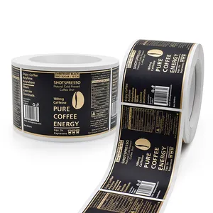 Etiquetas do recipiente de alimento do adesivo do vinil da cor da impressão de alta qualidade para o empacotamento