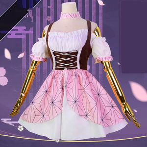 Disfraz de Anime de Demon Slayer, Vestido Lolita de <span class=keywords><strong>Nezuko</strong></span> <span class=keywords><strong>Kamado</strong></span> - Product Image 5