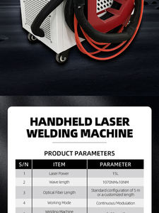 Nouvelle machine de soudage au laser à fibre mobile intelligente Herolaser 1000W à refroidissement par air, facile à utiliser - Product Image 3