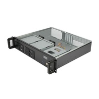 2U 4 Hot Swap Bays 19 pulgadas Montaje en rack Industrial Pc Chasis Mini Itx Server Chasis