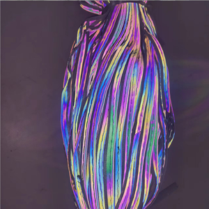 Ánh sáng cao màu đen bạc cầu vồng màu phản chiếu dây thừng sợi dây ô ropeescape Cứu Hộ Khẩn cấp đường ống sọc - Product Image 1