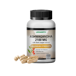 LIFEWORTH OEM Ashwagandha 2100 mg por Porción, 600 mg por Cápsula, Apoyo para el Estrés, el Estado de Ánimo y el Sueño, BioPerine, Cápsulas para Adultos, 120 Unidades - Product Image 2