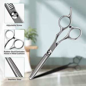 Tijeras de corte de pelo de peluquero de 6 pulgadas para salón profesional, tijera de peluquería de belleza con logotipo personalizado - Product Image 4