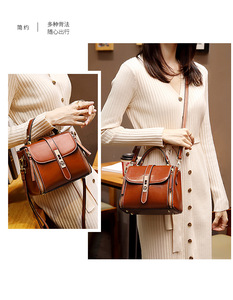 Nouveaux sacs à main de créateurs à bandoulière en cuir véritable pour femmes, sacs à main en cuir de vachette pour filles - Product Image 2