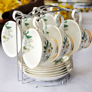 <b>Ceramic</b> Design Pottery Coffee Mug with Saucer Tea and Oat Milk <b>Cup</b> Gift for Office Home Customizable Coffee <b>Cup</b> - Product Image 4