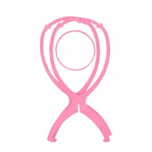 Support <span class=keywords><strong>de</strong></span> perruque pour perruques, support <span class=keywords><strong>de</strong></span> tête <span class=keywords><strong>de</strong></span> perruque pliable portable, support réglable pour <span class=keywords><strong>salon</strong></span> <span class=keywords><strong>de</strong></span> <span class=keywords><strong>coiffure</strong></span> rose, vente en gros - Product Image 6