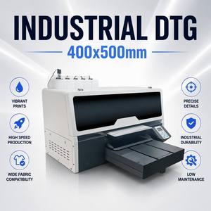 Impresora DTG de Alta Velocidad 400x500mm A4 <span class=keywords><strong>64s</strong></span> 900x1800dpi CMYKW Doble Cabezal 2400 Boquillas Blancas para Impresión de Camisetas - Product Image 1