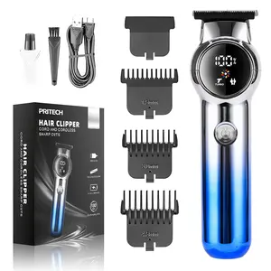 PRITECH new design T-blade men hair cutting machine long-battery hair trimmer