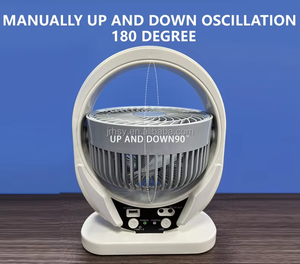 Customize Logo 8 Inch High Efficient <b>Solar</b> Rechargeable Fan Wholesale Mini Ventilateur 607 Function Fan <b>Lighting</b> <b>System</b> Night-li - Product Image 4