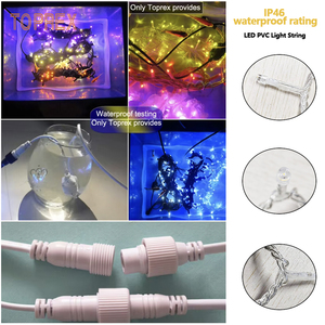 Guirnalda de Luces LED Profesionales para Exteriores de 51 Pies (4 Metros), Color Blanco Cálido, 100 Metros, para Decoración Navideña - Product Image 2
